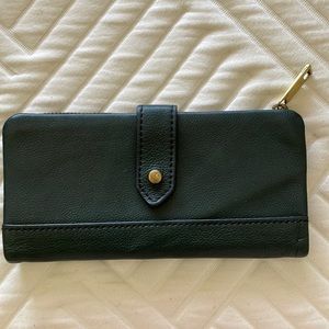 Fossil Brand Pure Leather Forest Green Wallet
